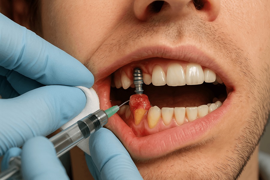 Bleeding after implant